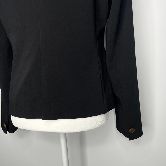 Uniqlo Classic Black Blazer Jacket with Gold Button Front Size Medium - Picture 9 of 12